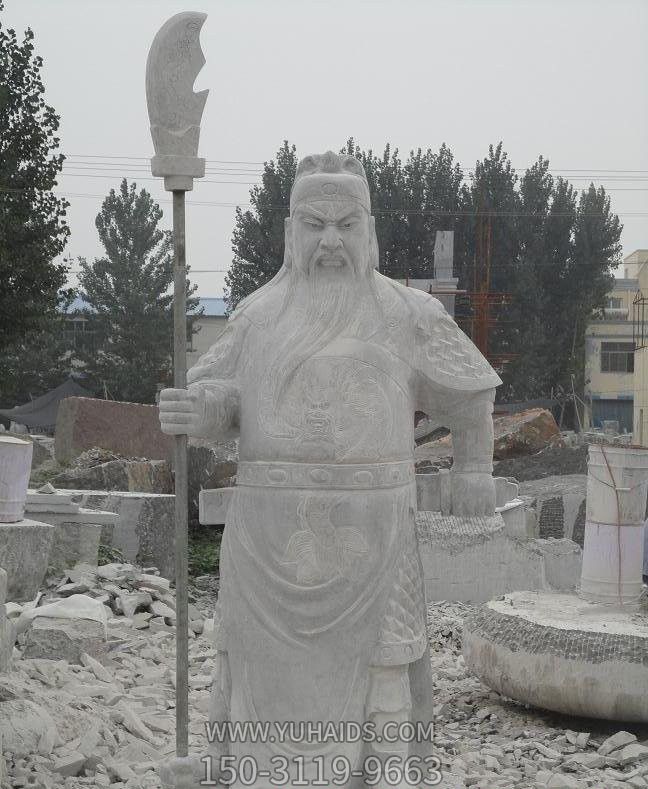 戶外廣場大型石雕關(guān)公雕塑