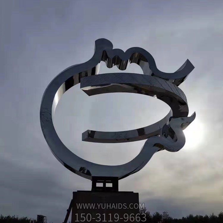 幾何不銹鋼戶(hù)外園林景觀雕塑