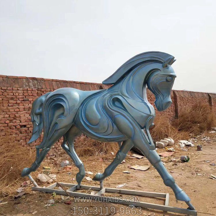 城市廣場(chǎng)玻璃鋼大型動(dòng)物景觀雕塑