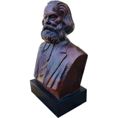 馬克思鑄銅胸像，校園名人半身像