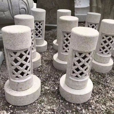 石燈，花崗巖園林石雕燈具