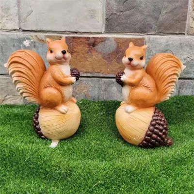 玻璃鋼仿真動(dòng)物景觀松鼠擺件