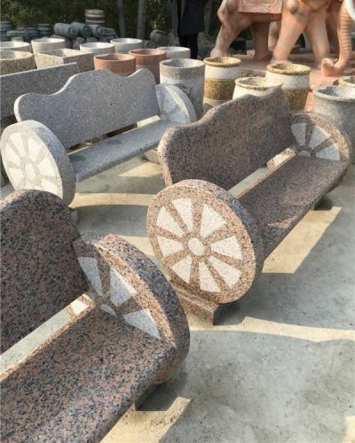 花崗石石雕創(chuàng)意公園石凳雕塑