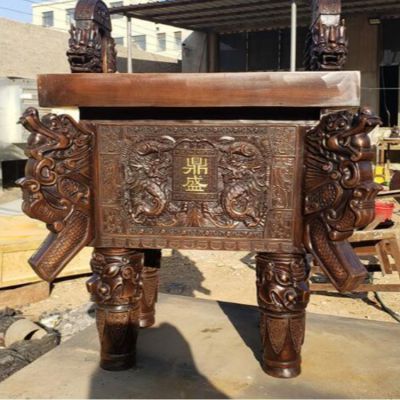 青銅鼎銅雕塑的作用是啥？