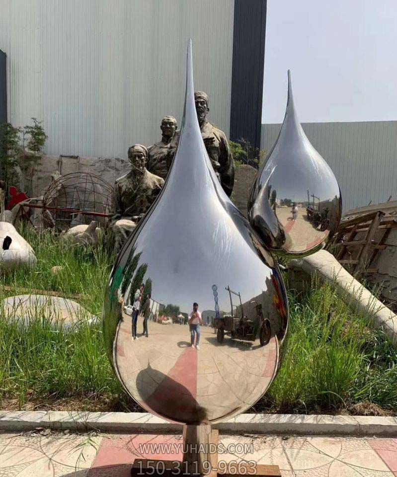 公園不銹鋼鏡面廣場(chǎng)裝飾品水滴雕塑 公園不銹鋼鏡面廣場(chǎng)裝飾品水滴雕塑