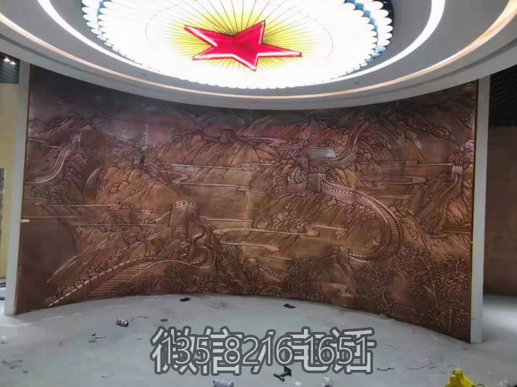 弧形萬里長城浮雕