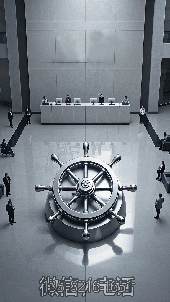 商務樓大廳船舵裝飾雕塑
