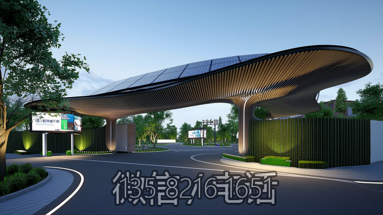 園林創(chuàng)意不銹鋼大門造型景觀