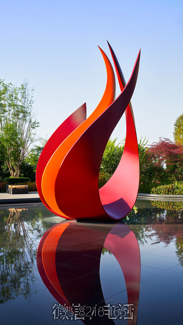 抽象孔雀不銹鋼藝術(shù)景觀雕塑