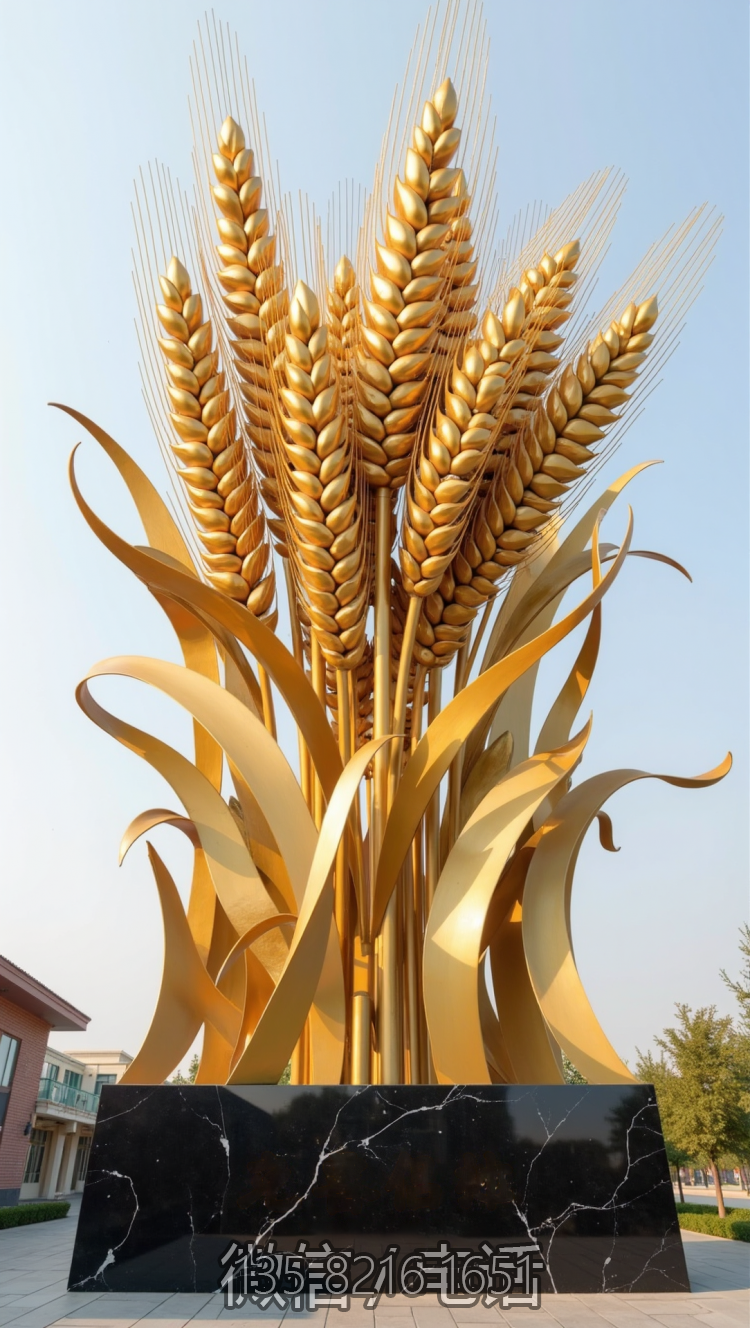 不銹鋼仿真麥穗雕塑