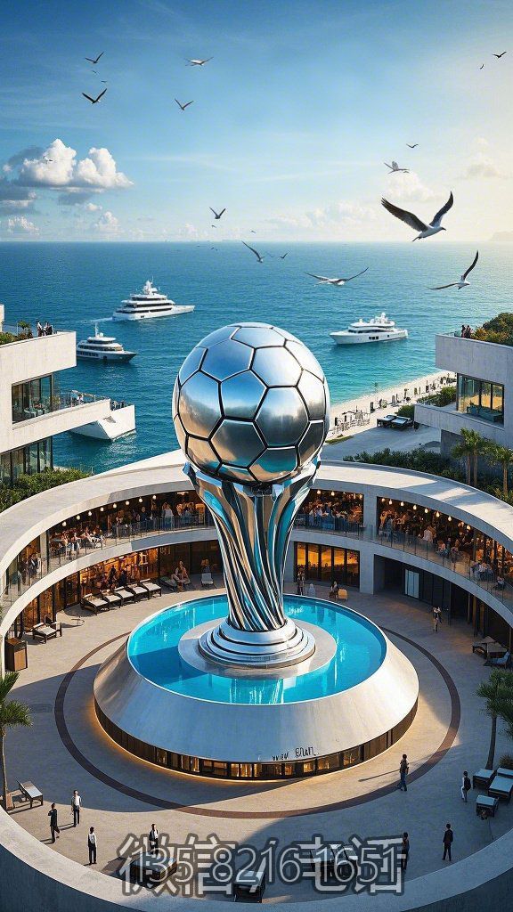 鏡面不銹鋼足球景觀雕塑大型城市地標(biāo)雕塑