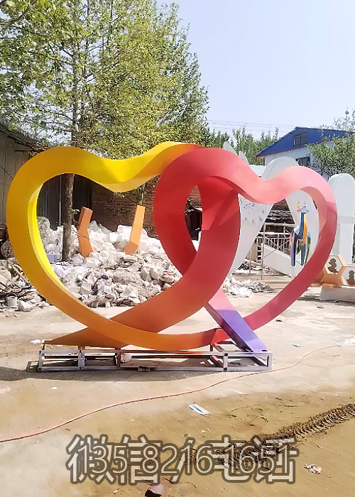 不銹鋼愛(ài)心雕塑