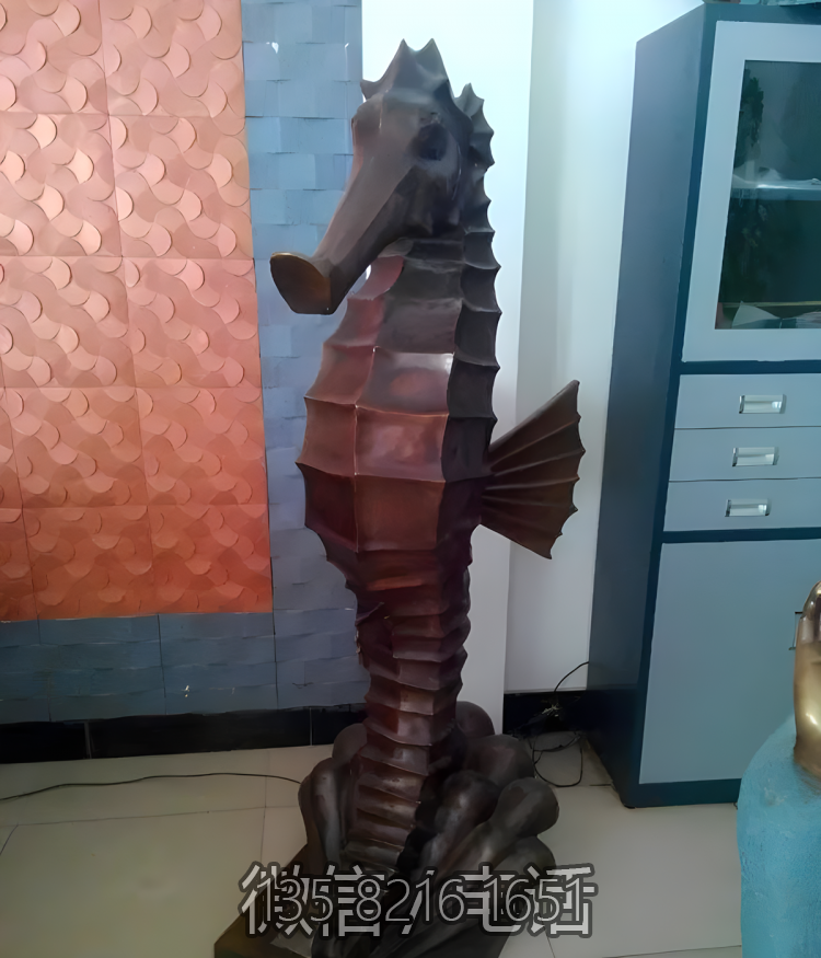 玻璃鋼海洋動物景觀海馬雕塑 玻璃鋼海洋動物景觀海馬雕塑