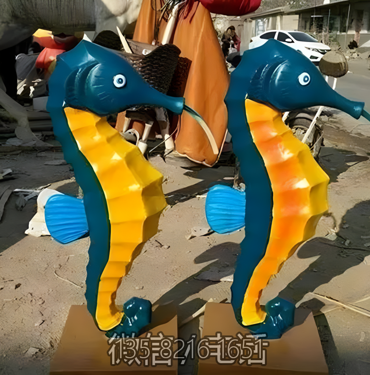創(chuàng)意玻璃鋼海洋動物海馬雕塑 創(chuàng)意玻璃鋼海洋動物海馬雕塑