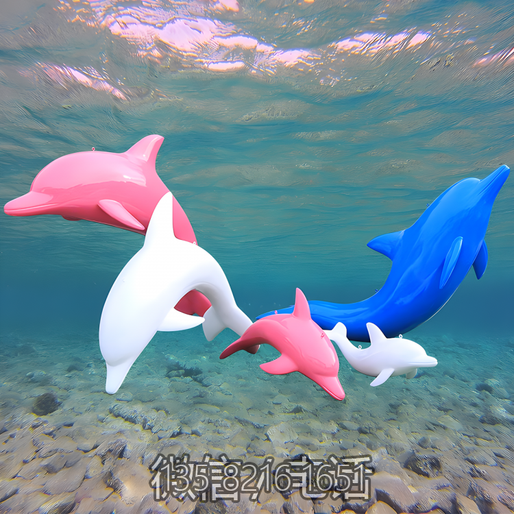 創(chuàng)意水景玻璃鋼海洋動物海豚雕塑 創(chuàng)意水景玻璃鋼海洋動物海豚雕塑