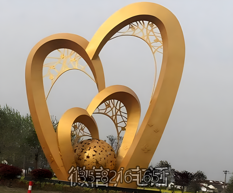 抽象不銹鋼景觀雕塑