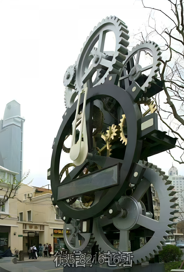 不銹鋼機械齒輪雕塑