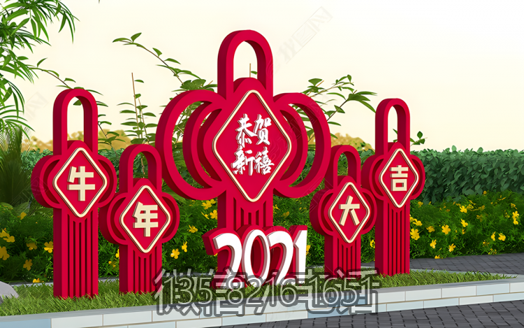 春節(jié)節(jié)日慶典裝飾中國結(jié)雕塑