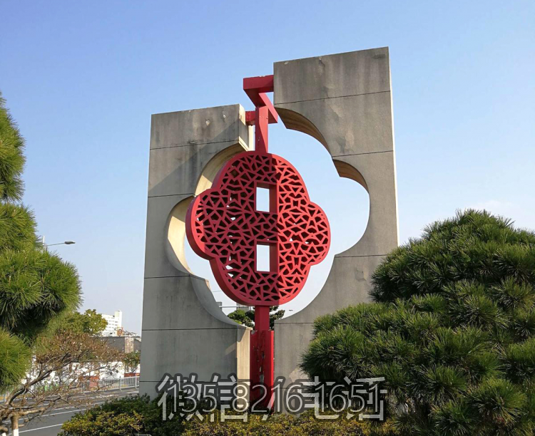 大紅中國(guó)結(jié)創(chuàng)意景觀雕塑
