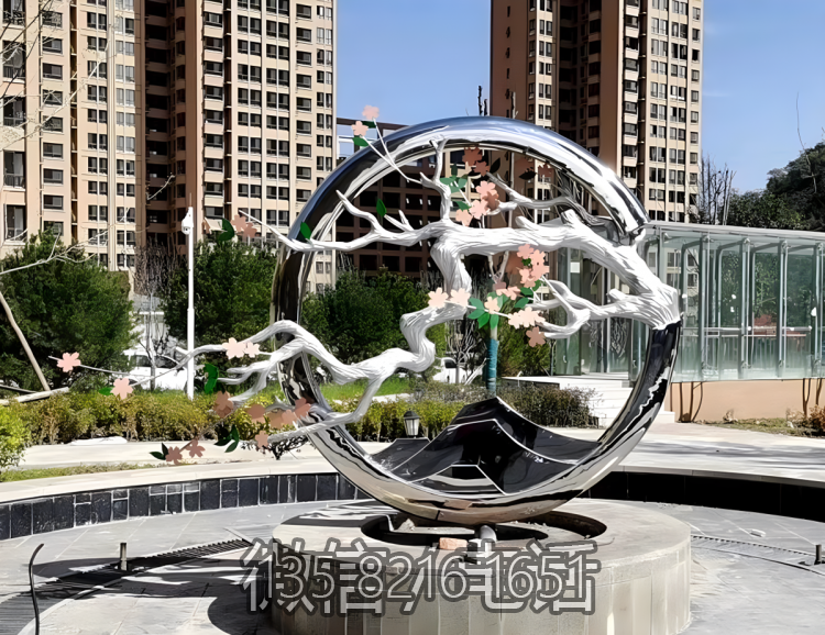 圓環(huán)雕塑-戶外廣場(chǎng)創(chuàng)意不銹鋼抽象圓環(huán)雕塑 圓環(huán)雕塑-戶外廣場(chǎng)創(chuàng)意不銹鋼抽象圓環(huán)雕塑