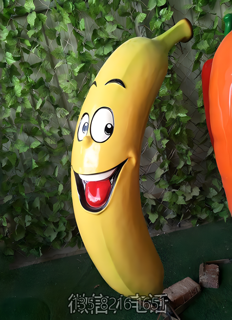玻璃鋼卡通水果香蕉雕塑 (5) 玻璃鋼卡通水果香蕉雕塑 (5)