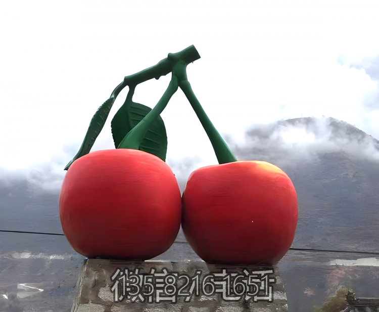 玻璃鋼仿真櫻桃雕塑