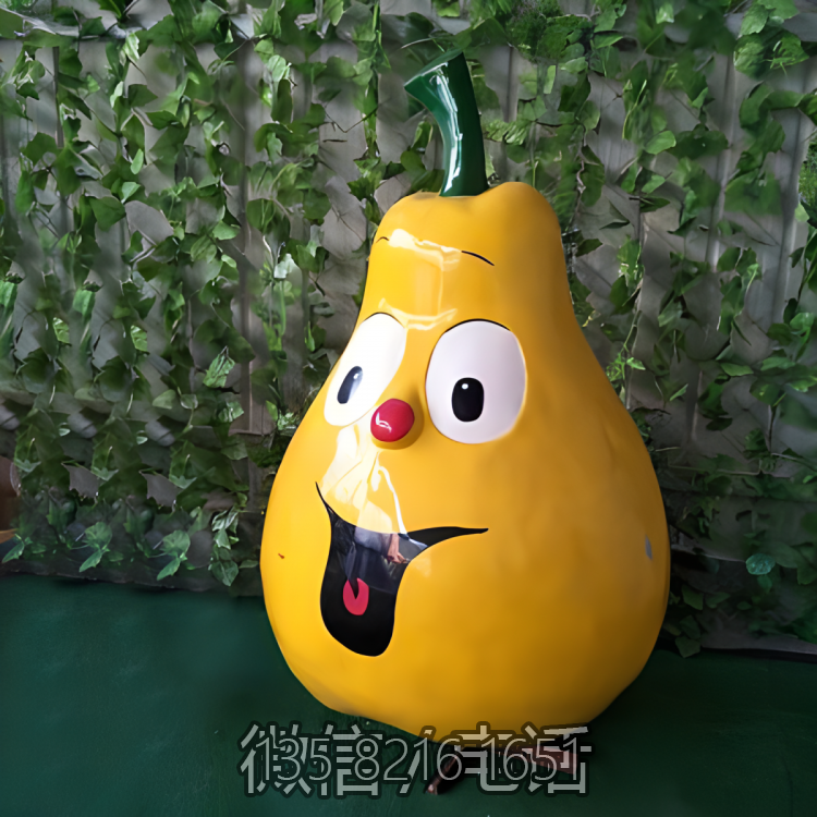 玻璃鋼卡通水果柚子雕塑 玻璃鋼卡通水果柚子雕塑