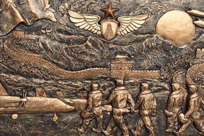 玻璃鋼仿銅黨建主題浮雕