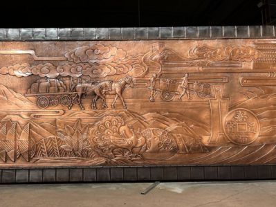 中國(guó)傳統(tǒng)文化浮雕壁畫裝飾墻