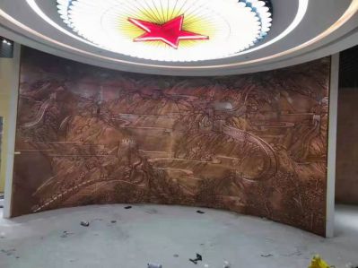 弧形萬里長(zhǎng)城浮雕