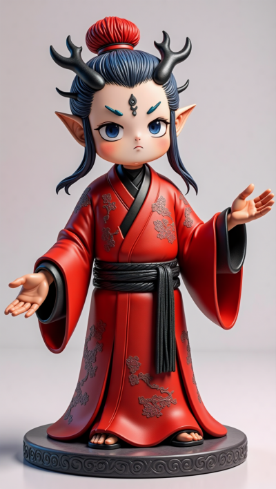 Q版卡通敖丙雕塑