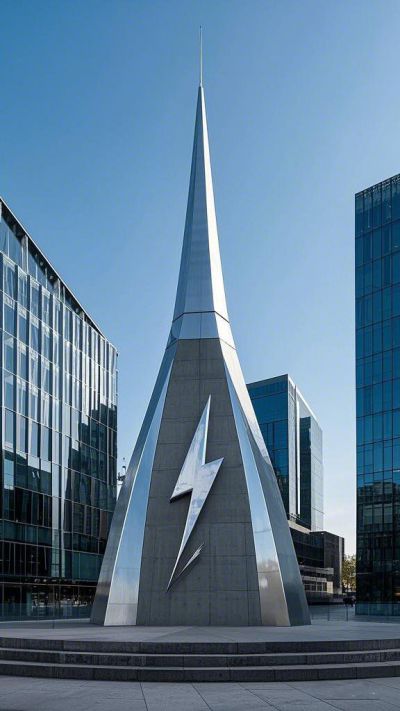 不銹鋼避雷針雕塑