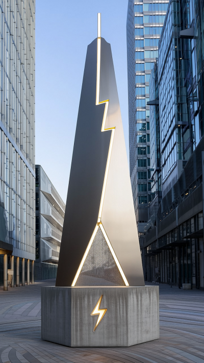 不銹鋼避雷針雕塑