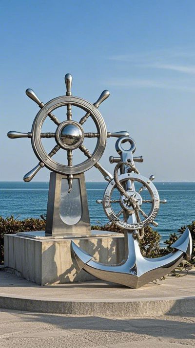 不銹鋼船錨和船舵