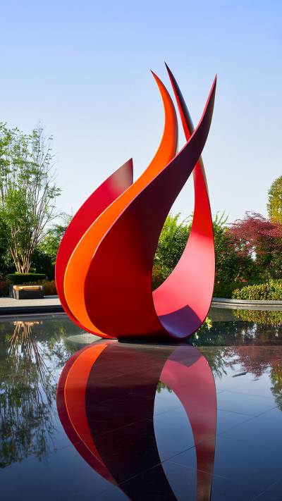 抽象孔雀不銹鋼藝術(shù)景觀雕塑