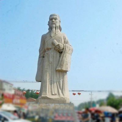 城市景區(qū)歷史名人中國古代哲學(xué)家大理石石雕莊子雕塑