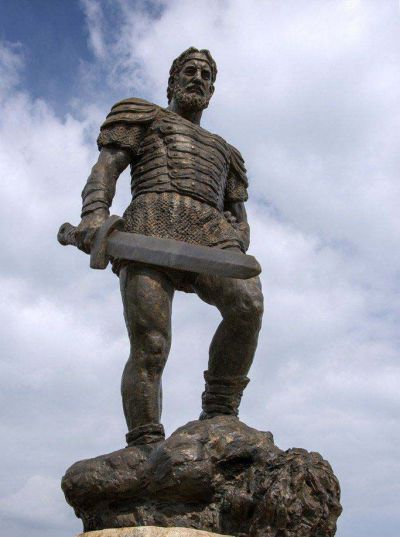 廣場景觀人物雕塑擺件玻璃鋼仿銅西方士兵雕塑