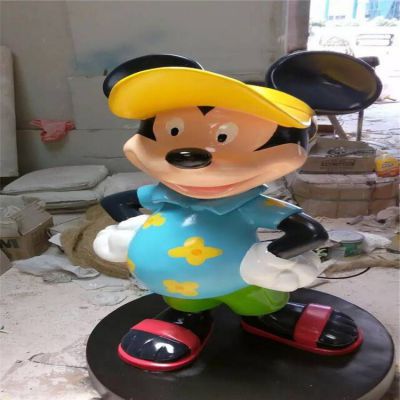 玻璃鋼米老鼠卡通動(dòng)漫人物雕塑