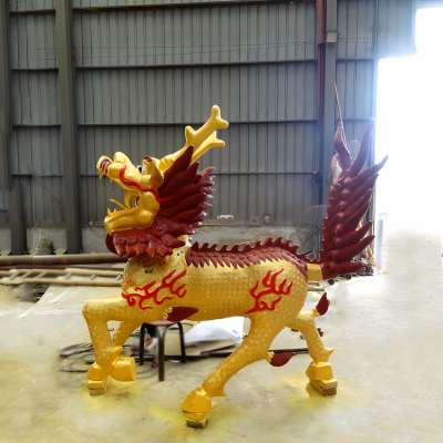 園林戶外定制銅雕創(chuàng)意神獸麒麟雕塑