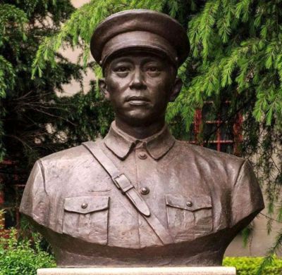 葉挺將軍胸像銅雕