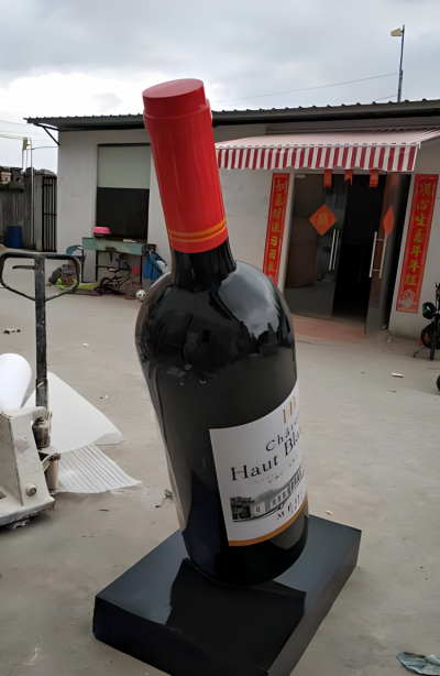 玻璃鋼仿真紅酒瓶瓶子雕塑
