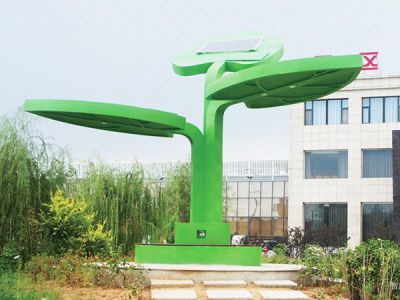 不銹鋼發(fā)光樹葉樹形亭子