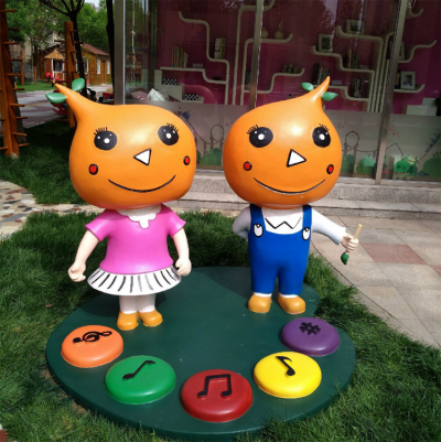 玻璃鋼豆芽公仔卡通雕塑