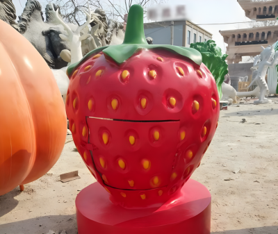玻璃鋼仿真草莓雕塑