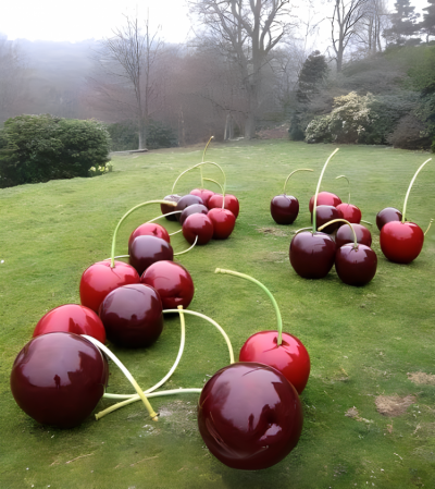 玻璃鋼仿真櫻桃雕塑