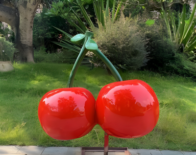 玻璃鋼仿真櫻桃雕塑